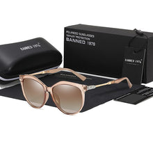 Load image into Gallery viewer, 2023  HD Polarized Women Sunglasses Round Ladies Vintage Brand Design Cat Eye Woman Female Sun Glasses Oculos