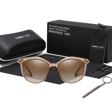 Load image into Gallery viewer, 2023  HD Polarized Women Sunglasses Round Ladies Vintage Brand Design Cat Eye Woman Female Sun Glasses Oculos