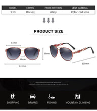 Load image into Gallery viewer, 2023   Personality Hollow Metal Polarized Sunglasses  Men Women Retro Brand Design Sunglasses Oculos De Sol 913