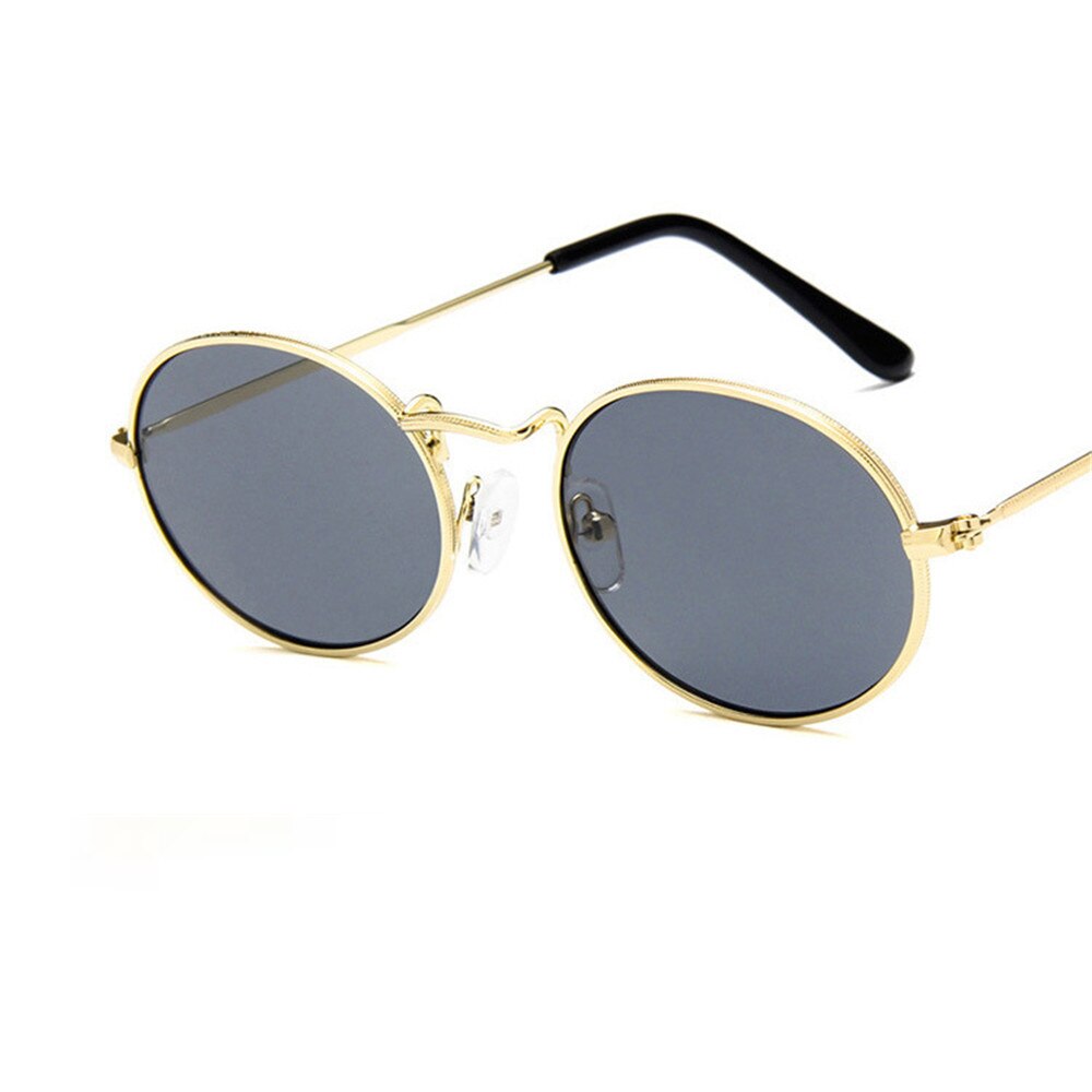 2023  Retro Small Metal Frame Steampunk Sunglasses Women Men Vintage Oval Sun Glasses Vintage Eyewear oculos