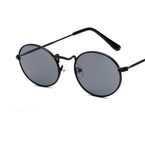 2023  Retro Small Metal Frame Steampunk Sunglasses Women Men Vintage Oval Sun Glasses Vintage Eyewear oculos