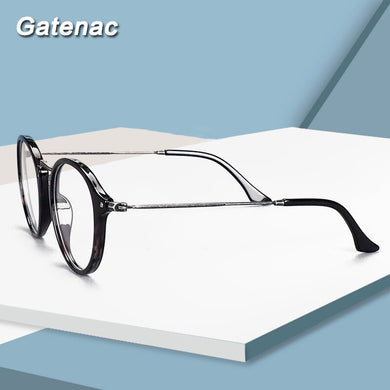 2023 Men Retro Plastic oundsteel Eyeglasses Frame Women Round Myopia Optical Glasses Frame Prescription Eyewear