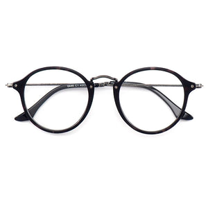 2023 Men Retro Plastic oundsteel Eyeglasses Frame Women Round Myopia Optical Glasses Frame Prescription Eyewear