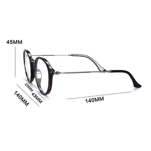 2023 Men Retro Plastic oundsteel Eyeglasses Frame Women Round Myopia Optical Glasses Frame Prescription Eyewear