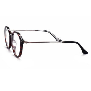 2023 Men Retro Plastic oundsteel Eyeglasses Frame Women Round Myopia Optical Glasses Frame Prescription Eyewear