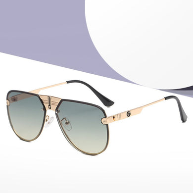 2023 Men's Round Trim Sunglasses Trendy Sunglasses European and American Celebrities Same Glasses