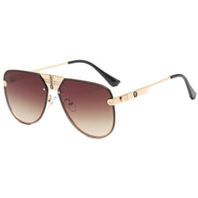 Carica l&#39;immagine nel visualizzatore di Gallery, 2023 Men&#39;s Round Trim Sunglasses Trendy Sunglasses European and American Celebrities Same Glasses