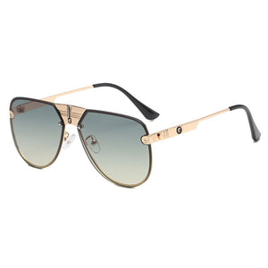 2023 Men's Round Trim Sunglasses Trendy Sunglasses European and American Celebrities Same Glasses