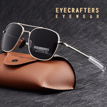 Load image into Gallery viewer, 2023 Mens Pilot Military Sunglasses Driving Mirrored Glasses Eyewear  Blue Brand Designer Polarized Sunglasses