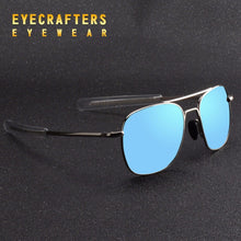Load image into Gallery viewer, 2023 Mens Pilot Military Sunglasses Driving Mirrored Glasses Eyewear  Blue Brand Designer Polarized Sunglasses