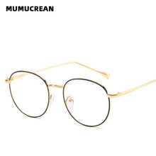Load image into Gallery viewer, 2023 Metal Flat Mirror Round Frame Blue Light Blocking Glasses Men and Women Anti-blue Glasses Can Be Equipped with Glasses