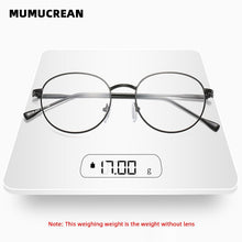 Load image into Gallery viewer, 2023 Metal Flat Mirror Round Frame Blue Light Blocking Glasses Men and Women Anti-blue Glasses Can Be Equipped with Glasses