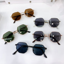 Load image into Gallery viewer, 2023 Octagon Sunglasses Women Gold Black Brown Small Sun Glasses For Men Polygon Metal Frame Birthday Present Male UV400