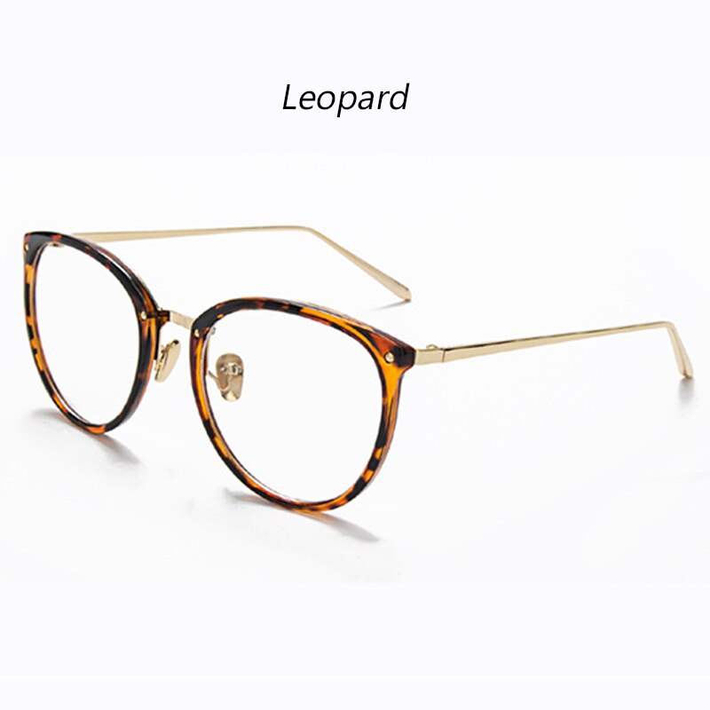2022 New Optical Glasses Frame Women Men Retro Round Oversized Eyeglasses Frames Fashion Metal Spectacles Clear Lenses Glasses