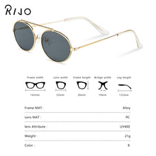 Load image into Gallery viewer, 2022  Oval Sunglasses Women Vintage Brand Designer Sun Glasses Shades Female UV400