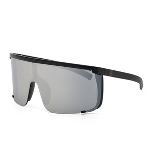 2023 Oversized Classic Sunglasses Men Women One Piece Brand Design Windproof Sun Glasses Sports Shield Big Frame Male UV400