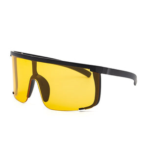 2023 Oversized Classic Sunglasses Men Women One Piece Brand Design Windproof Sun Glasses Sports Shield Big Frame Male UV400