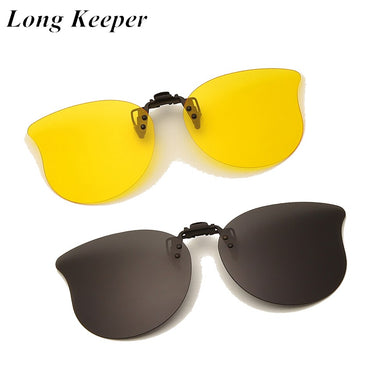 2023 Polarized Sunglasses Men Clip On Sun Glasses Night Vision Driving Glasses Women Flip Up Lens Eyewear Accessories