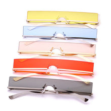 Load image into Gallery viewer, 2023 Rectangle Sunglasses Women   Brand Designer Red Pink Clear Small Lens Personality Sun Glasses ShadesUV400