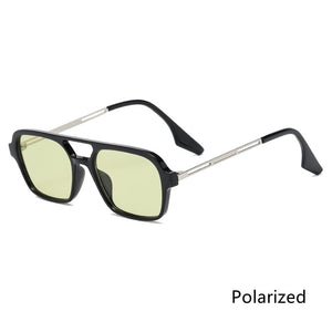 2023 Retro Double Bridges Punk Sunglasses Gradient Eyewear Trending Hollow Leopard Blue Sun Glasses Men Women Shades