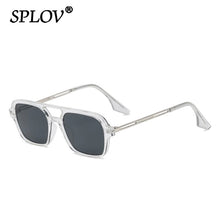 Load image into Gallery viewer, 2023 Retro Double Bridges Punk Sunglasses Gradient Eyewear Trending Hollow Leopard Blue Sun Glasses Men Women Shades