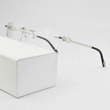 Load image into Gallery viewer, 2023 Rimless glasses frame men myopia prescription eye glasses frames for women design Brand Square spectacles Nerd