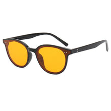 Load image into Gallery viewer, 2023 Rivet Square Frame Sunglasses Men Women Gray Orange Lens UV400 Protection Eyewear Design Gafas De Sol