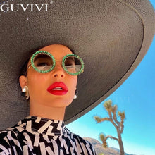 Load image into Gallery viewer, 2023 Round Diamond Sunglasses Women  Crystal Eyeglasses Classic Retro Men Brand Designer Glasses Eyewear UV400