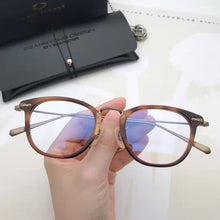 Load image into Gallery viewer, 2023 Round Glasses Frame Eyewear Men Trendy Pure Titanium Ultra-light Eyeglass Transparent Gray Myopia Optical Lens Reading