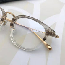 Load image into Gallery viewer, 2023 Round Glasses Frame Eyewear Men Trendy Pure Titanium Ultra-light Eyeglass Transparent Gray Myopia Optical Lens Reading