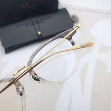 Load image into Gallery viewer, 2023 Round Glasses Frame Eyewear Men Trendy Pure Titanium Ultra-light Eyeglass Transparent Gray Myopia Optical Lens Reading