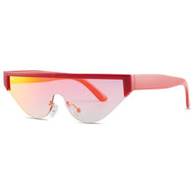 Load image into Gallery viewer, 2023 Semi-Rimless Cat Eye Sunglasses Women Gradient Rectangle Sun Glasses Men Brand Designer Future Vintage Eyewear