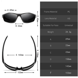 2023 Sports Polarized Sunglasses Men Women Driving Fishing Sun Glasses Male Vintage Shades Day And Night vision Goggle UV400