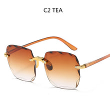 Load image into Gallery viewer, 2023 Square Sunglasses Women  Brand Designer Frame Transparent Gradient Sun Glasses Female Oculos De Sol Feminino