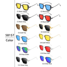 Load image into Gallery viewer, 2022  Steampunk Sunglasses  Men Women Brand Designer Vintage Square Metal Frame Sun Glasses UV400 Eyewear