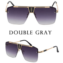 Load image into Gallery viewer, 2022  Style Rimless  Square Man Sunglasses  Tide Two-Tone Sunglasses Women Big Box Vintage Glasses Lentes De Sol
