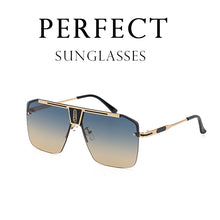 Load image into Gallery viewer, 2022  Style Rimless  Square Man Sunglasses  Tide Two-Tone Sunglasses Women Big Box Vintage Glasses Lentes De Sol