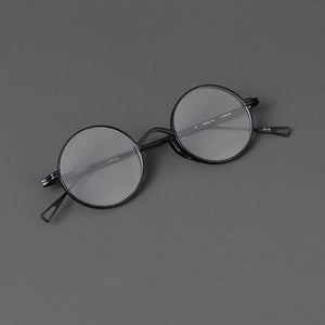 2023 Style Vintage Pure Titanium Eyeglasses Frame Men Round Prescription Optical Glasses Frame Women Myopia  Eyewear