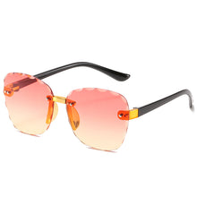Load image into Gallery viewer, 2023 Stylish Rimless Children Cat Eye Sunglasses Kid Square Pink Gradient Sun Glasses Boy Girl Goggle UV400 Eyewear