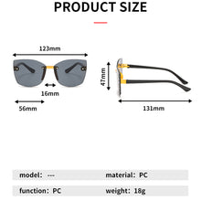 Load image into Gallery viewer, 2023 Stylish Rimless Children Cat Eye Sunglasses Kid Square Pink Gradient Sun Glasses Boy Girl Goggle UV400 Eyewear