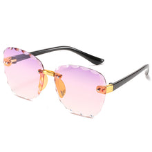 Load image into Gallery viewer, 2023 Stylish Rimless Children Cat Eye Sunglasses Kid Square Pink Gradient Sun Glasses Boy Girl Goggle UV400 Eyewear