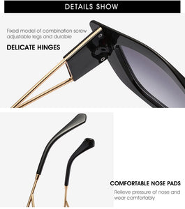 2023 Sunglasses Big Frame Cat Eye 1924 Decorative Female European and American Personality Street Shooting Uv400