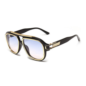 2023 Sunglasses Black Frame Gray Flakes Slim Sunglasses Men and Women Same Style Sunglasses
