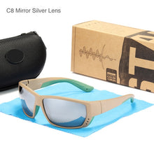 Carica l&#39;immagine nel visualizzatore di Gallery, 2022  TUNA ALLEY Brand Sports Polarized Sunglasses TR90  Square Frame Reflective Coating Mirror lens UV400 protection Oculos
