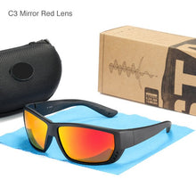 Carica l&#39;immagine nel visualizzatore di Gallery, 2022  TUNA ALLEY Brand Sports Polarized Sunglasses TR90  Square Frame Reflective Coating Mirror lens UV400 protection Oculos
