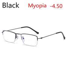 Load image into Gallery viewer, 2022  Titanium Alloy Pochromic Gray Women's Men's Myopia Glasses Student Optical Glasses 0 -0.5 -0.75 -1.0 to -6