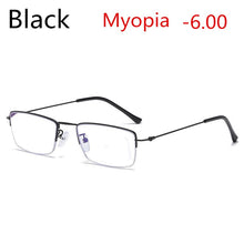 Load image into Gallery viewer, 2022  Titanium Alloy Pochromic Gray Women's Men's Myopia Glasses Student Optical Glasses 0 -0.5 -0.75 -1.0 to -6