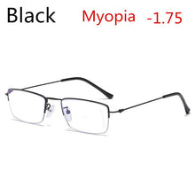 Load image into Gallery viewer, 2022  Titanium Alloy Pochromic Gray Women's Men's Myopia Glasses Student Optical Glasses 0 -0.5 -0.75 -1.0 to -6