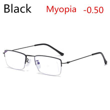 Load image into Gallery viewer, 2022  Titanium Alloy Pochromic Gray Women's Men's Myopia Glasses Student Optical Glasses 0 -0.5 -0.75 -1.0 to -6