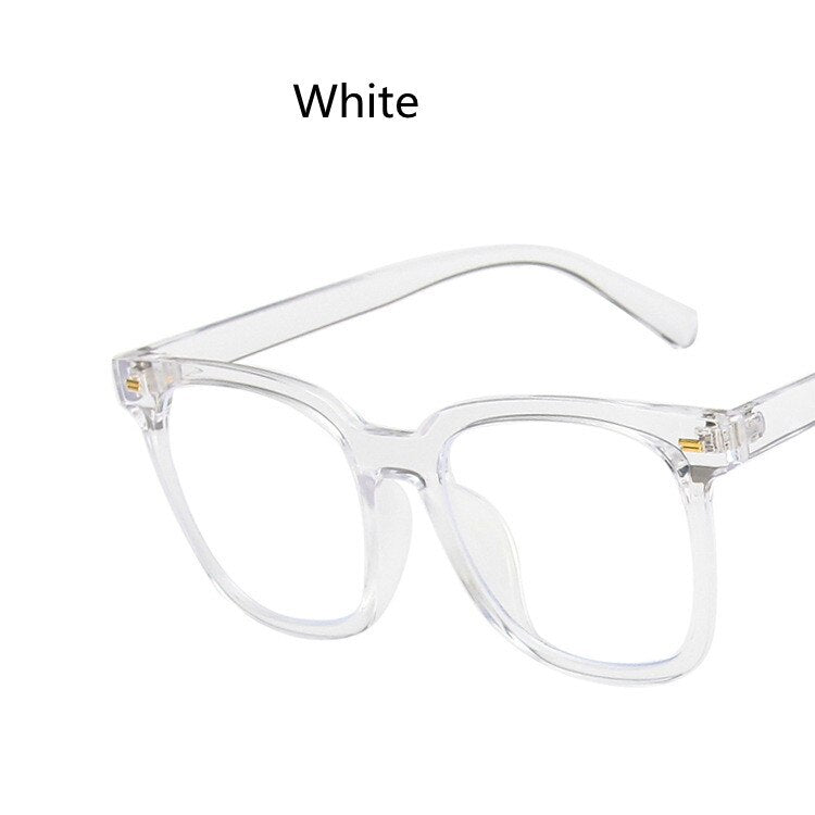 2023 Trend Anti Blue Eyeglasses Myopia Eye Glasses Retro Super Large Frame Flat Mirror Unisex Computer Optical Eyewear